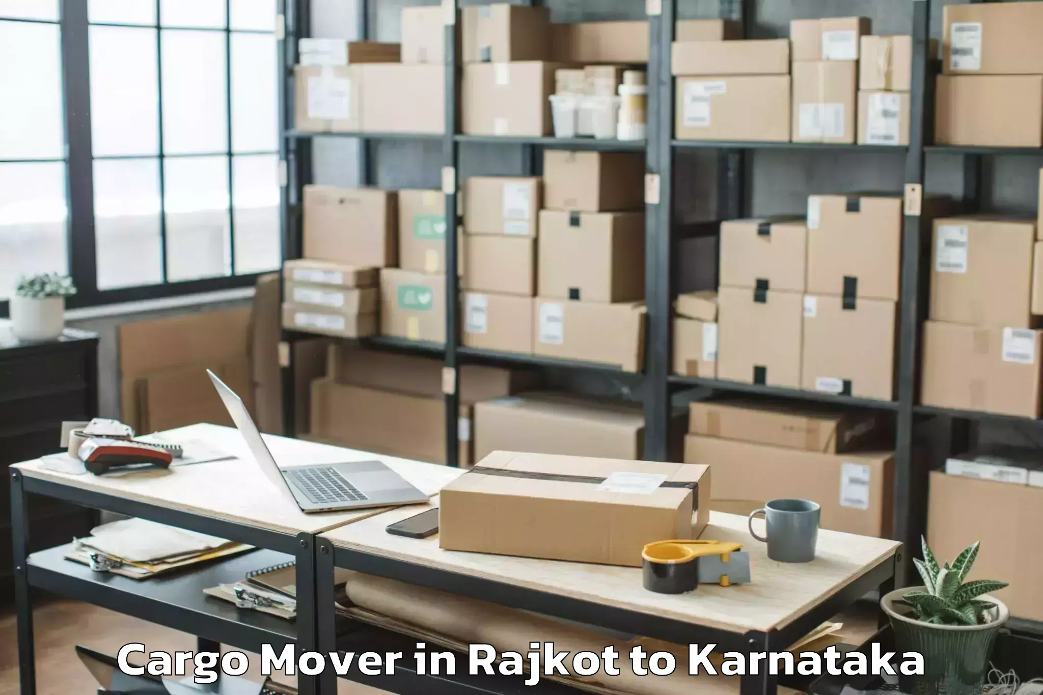 Easy Rajkot to Mahalingpur Cargo Mover Booking